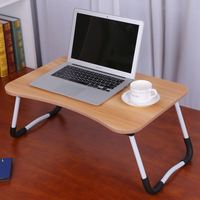 Table pliable pour ordinateur portable, gain de place, pour dortoir universitaire, lit, étude, petit appartement, bureau d'ordinateur pliable, pieds antidérapants