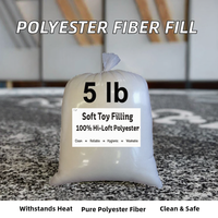 Offre Spéciale – Rembourrage 100 % polyester, 2,27 kg, format familial, en fibres creuses siliconées vierges pour oreillers et jouets
