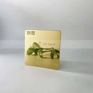 M69 No.4 Golden <b>Mirror</b> Finish 304J1 & 316L Decorative Stainless Steel <b>Sheet</b> Plate SS Color Gold-Bend/Weld Processing Service - Product Image 4