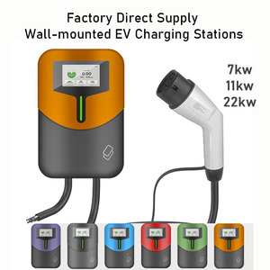 Cargador de Pared para Vehículos Eléctricos OEM, Tipo 2 AC OCPP, Montaje en Pared, 11/22KW, Carcasa Ignífuga de TPU+, IP65, Pantalla de 4.3 Pulgadas, TUV CE, Nuevo - Product Image 1