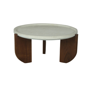 Table basse ronde de haute qualité, table centrale moderne pour salon, bureau, hôtel, meubles en bois élégants et durables - Product Image 2