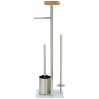 Support de papier toilette carré moderne en métal écologique, brosse de nettoyage de cuvette, porte-rouleaux, ensemble d'organisation pour salle de sport, salle de bain, hôtel, cuisine