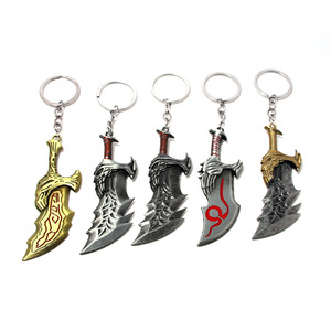 Llavero <span class=keywords><strong>God</strong></span> <span class=keywords><strong>of</strong></span> <span class=keywords><strong>War</strong></span> con Hacha de Kratos, Llavero Leviatán, Llavero con Espadas de la Caosa, Colgante, Accesorios, Llavero para Coche - Product Image 1