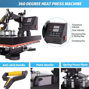 Профессиональная машина для термопечати на футболках с автоматическим открытием 16x24 80x100
