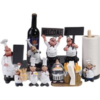 Porte-vin créatif peint, artisanat en résine, porte-serviettes en papier, souvenir écologique, décoration pour cuisine, restaurant occidental, bar, chef