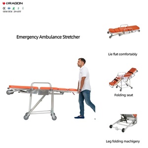 Camilla Plegable Manual de Aleación de Aluminio Personalizada, Cama de Hospital de Emergencia Médica, Silla Ligera para Ambulancia, Certificación CE - Product Image 2