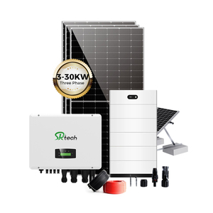 Hoàn Thành 5KW 10KW 15KW trên lưới điện năng lượng mặt trời lai hệ thống Bộ dụng cụ đầy đủ cho sử dụng nhà cho sử dụng thương mại - Product Image 1