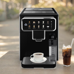 Cafetera Espresso automática de 15 bar con molinillo de pantalla táctil y Espumador de leche, para hoteles y uso al aire libre - Product Image 3
