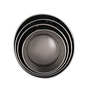 Moule à gâteau rond à fond amovible en acier au carbone antiadhésif pour la pâtisserie à domicile - Product Image 4