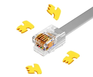 Nhà Máy ban đầu RJ11/ RJ12 lĩnh vực cáp điện thoại vá dây với 6P4C 6P6C 4p4c 4p2c tinh thể kết nối - Product Image 2