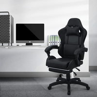 Stock de chaise de jeu rentable à prix réduit chaise de jeu noire bon marché avec appui-tête et coussin lombaire Cadeira De Jogos