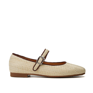 WETKISS Chengdu Women Shoes Factory OEM <strong>Boho</strong> Style Espadrilles Straw <strong>Flat</strong> Shoes Round Toe Ballet <strong>Flats</strong> Women Mary Jane <strong>Flats</strong> - Product Image 1