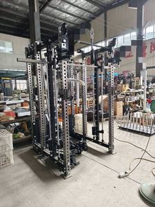 Appareil d'entraînement fonctionnel 6 postes avec fonction Lat Pulldown/Rameur <span class=keywords><strong>basse</strong></span>, attache de câble et double colonne de poids sélectionnables - Product Image 6