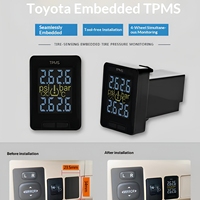 Capteur TPMS Toyota Honda avec système de surveillance de la pression des pneus d'alarme à affichage LCD numérique intégré