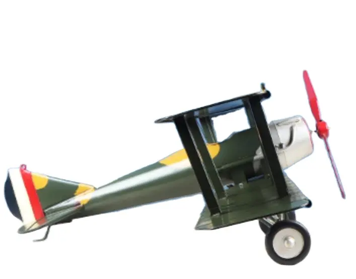 Doppeldecker flugzeug kleines Metall flugzeug modell für Haupt dekoration Outdoor-Spielzeug Vintage Metall modell für Jungen