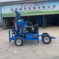Foreuse portable pour puits d'eau CE ISO, directement de l'usine, 100m 150m 200m, haute efficacité, petite machine de forage d'eau