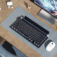 Wireless Hot Swappable RGB Backlit Mechanical Keyboard Rechargeable Spanish 83-Key Retro Punk Keycaps Gaming Mechanical Keyboard