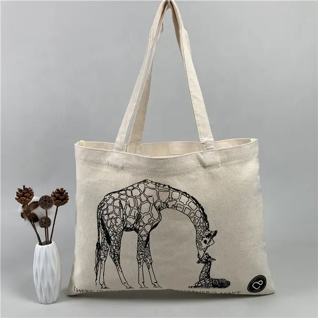 Bolso de lona con estampado personalizado, bolsa de mano de lino y algodón orgánico de Color Natural, 100% de muselina lisa, para compras