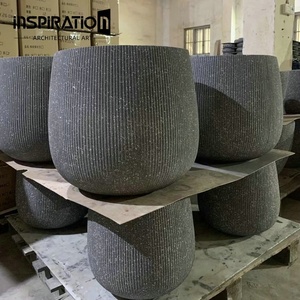 Vasi <span class=keywords><strong>da</strong></span> Esterno dal Design Classico per Piantare e Decorare, Ornamenti per Giardino e Patio, Fioriera <span class=keywords><strong>in</strong></span> Fibrocemento - Product Image 1