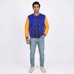 <b>Men</b> Varsity <b>Jacket</b> <b>for</b> <b>men</b> made with smooth outer shell and rib edges giving a <b>smart</b> and simple touch to daily Design - Product Image 1