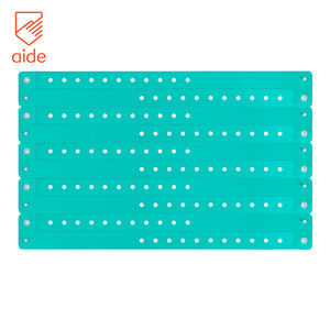 도매 부드러운 플라스틱 팔찌 조정 가능한 맞춤 팔찌 호텔 PVC 팔찌 이벤트 및 리조트를위한 일회용 ID 팔찌 - Product Image 2