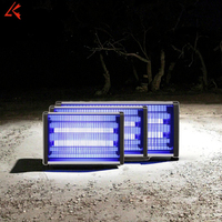 Lámpara Eléctrica Mata Insectos, Trampa para Moscas y Atrapa Insectos de Interior, Fuente de Luz LED, Color de Emisión Morado, Cuerpo de Plástico para Plagas de Insectos