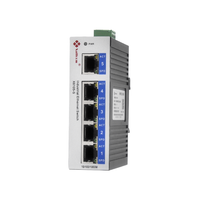 Switch Ethernet Gigabit Industriel Mini Économique Non Géré 10 Gbit/s à 5 Ports Cuivre avec Rail DIN, Équipement Réseau Full-Duplex