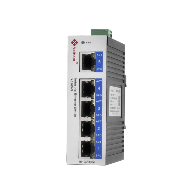 Economic Mini Unmanaged 10Gbps 5 Copper Ports Industrial Gigabit Ethernet Switch with DIN-Rail Full-Duplex Network Equipment