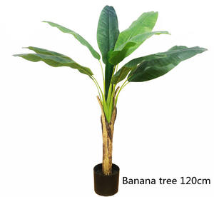 Plantas artificiales <span class=keywords><strong>gigantes</strong></span> en maceta para exteriores, árbol de plátano, bonsái, verde, centro de mesa, árbol artificial para el hogar, venta al por mayor - Product Image 3