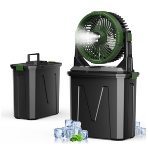 Rechargeable Outdoor Camping Fan 20000mah With Power Bank Lighting USB Portable Double Motor Outdoor Fan