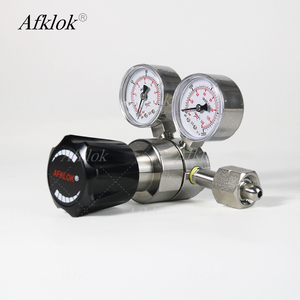 Regulador de alta y baja presión para cilindros de laboratorio de gas CO2, hidrógeno, nitrógeno y argón de alta pureza SS316L de alta calidad - Product Image 1