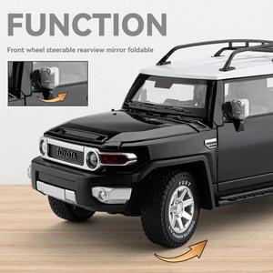Toyota FJ Cruiser Premium, Modelo de Auto SUV de Metal Fundido a Presión con Licencia Oficial, Escala 1:24, con Puertas que se Abren, Interior Detallado y Llantas de Goma - Product Image 6