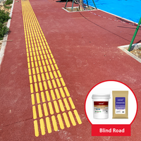 Matériaux de pavage tactile coulé sur place pour chemins pour aveugles, construction rapide, antidérapant, adhésif spécial, matériaux de maçonnerie pour routes