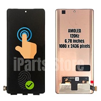 Repuesto IParts Pantalla Nueva para Infinix Hot 50 Pro+ Pro Plus 4G X6880 AMOLED 120Hz Táctil con Marco Ensamblaje OEM