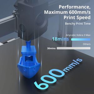 Kobra 3 Max Combo Fdm <span class=keywords><strong>3D</strong></span> Máy In Tối Đa 600 mm/giây Tối Đa Tốc Độ In Lớn Xây Dựng Khối Lượng Thông Minh Ứng Dụng Điều Khiển - Product Image 2