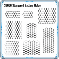 Rakitan Braket Baterai Lithium 32650, Penyangga 32700, Spacer Sel Plastik, Braket Sarang Lebah untuk Penyangga Paket Baterai