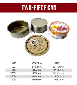 Venta al por mayor <span class=keywords><strong>de</strong></span> latas redondas <span class=keywords><strong>de</strong></span> metal <span class=keywords><strong>de</strong></span> grado alimenticio <span class=keywords><strong>de</strong></span> 2 piezas, latas para carne, mariscos, sardinas, atún, Envasado <span class=keywords><strong>de</strong></span> pescado, latas <span class=keywords><strong>de</strong></span> alimentos con tapa abierta - Product Image 5