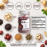 Compléments Alimentaires à Base de Plantes 1500mg Marque Privée OEM : Bonbons Gélifiés à la Racine de Maca, Aguaje, Fenugrec pour l'Équilibre Hormonal, la Gestion du Métabolisme et l'Énergie