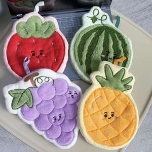 Nuove Tendenze: Asciugamano in Ciniglia a Forma di Fragola, <span class=keywords><strong>Divertente</strong></span> Asciugamano per Bambini, Asciugamani in Microfibra con Motivi per Cucina e Bagno - Product Image 1