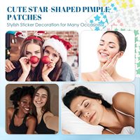 Anthrive 200 Patchs Hydrocolloïdes Étoiles Colorées pour l'Acné – Couvre les Imperfections du Visage