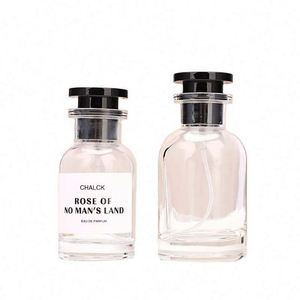 Thick Bottom Clear Transparent Glass <b>Perfume</b> <b>Bottle</b> Custom Logo Screen Printing <b>30ml</b>/50ml/100ml 100pcs <b>Perfume</b> Pump Sprayer - Product Image 1