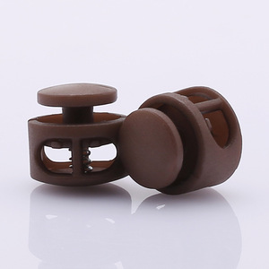 도매 코드 락 스프링 버클 색상 크기 로고 스프링 스토퍼 2홀 플라스틱 코드 락 로프 스토퍼 버클 - Product Image 6