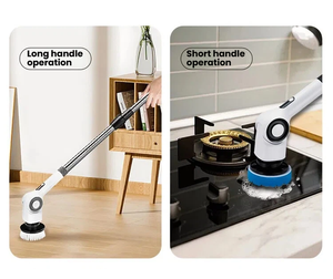 Brosse <span class=keywords><strong>de</strong></span> <span class=keywords><strong>nettoyage</strong></span> électrique multifonctionnelle 7 en 1 pour la maison, nettoyeur <span class=keywords><strong>de</strong></span> toilettes sans fil, brosse rotative électrique portative 25W - Product Image 6