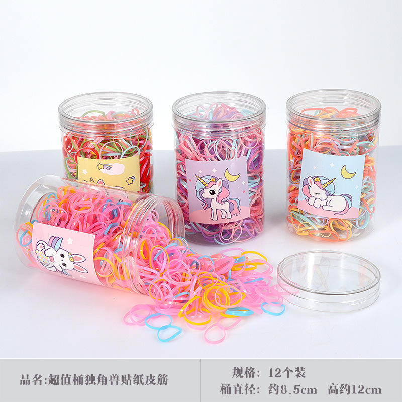 1 Super Value Bucket Unicorn Colorful Rubber Bands Large Size 1 Bucket