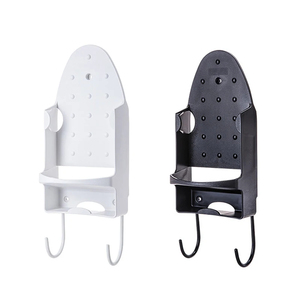 Soporte de Almacenamiento Portátil para Plancha, Blanco y Negro, para Montar en la Pared, para Hotel, Hogar y Suministros Domésticos - Product Image 6