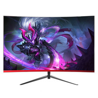 Monitor Gaming Lengkung IPS 27 Inci 2K 2560x1440P dengan Speaker Terintegrasi untuk Desktop-LED untuk Port DP USB