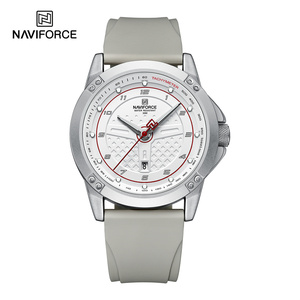 Original Designer NAVIFORCE 8031 Quartz <strong>Watch</strong> 45 mm <strong>Watch</strong> Round <strong>Body</strong> Mens Silicone Unique <strong>Watch</strong> for Men - Product Image 4