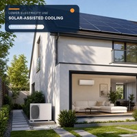 Panneaux solaires, climatiseur solaire pour la maison, module de batterie en option, alimentation électrique PV, directement de l'usine