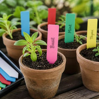Étiquettes de plantes en plastique colorées, étiquettes de jardin imperméables, étiquettes de pépinière réutilisables, étiquettes pour graines d'herbes en pot, vente en gros