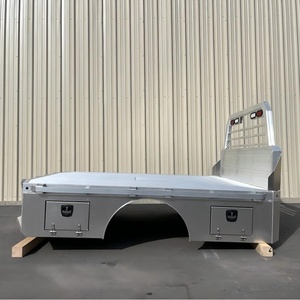 Plateau de camion à plateau plat en aluminium ou en acier personnalisé, brut ou avec revêtement en poudre, avec garantie de 12 mois pour le marché canadien et américain - Product Image 2